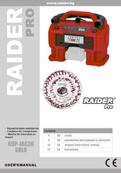 Raider PRO RDP-JAC20 SOLO Original Instruction Manual