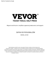 VEVOR JH-503 Manual