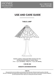 Home Decorators Collection HD7838D Use And Care Manual