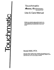 Amana Radarange Touchmatic RRL-9TA Use & Care Manual