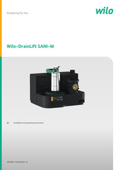 Wilo DrainLift SANI-M Installation And Operating Instructions Manual