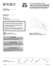 Brizo LITZE T67335-SLLHP Installation Instructions Manual