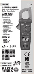 Klein Tools CL710 Instruction Manual