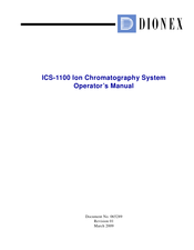 Dionex ICS-1100 Operator's Manual