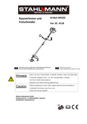STAHLMANN MS520 Original Instructions Manual