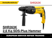Stanley SDS-PLUS SHR263K Service Repair Training