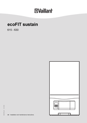 Vaillant ecoFIT sustain 630 Installation And Maintenance Instructions Manual
