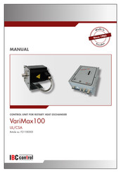 IBC control VariMax 100 Manual