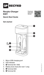 Gp Recyko E221 Quick Start Manual