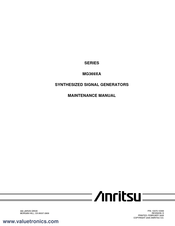 Anritsu MG3691A Maintenance Manual