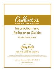 Baby Lock BLGT18STA Instruction And Reference Manual