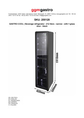 Ggm Gastro GASTRO-COOL 255120 Product Manual