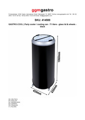 Ggm Gastro GASTRO-COOL 414500 Product Manual