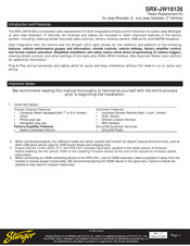 Stinger SRX-JW18128 Manual