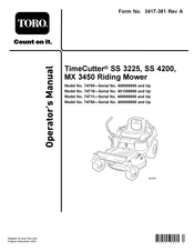 Toro TimeCutter SS 4200 Operator's Manual