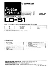 Pioneer LD-S1 Service Manual