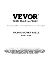 VEVOR DZDTZDPKPZ10ERDQTV0 Manual