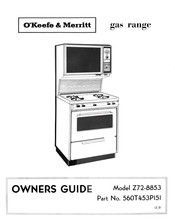 O'Keefe & Merritt Z72-8853 Owner's Manual