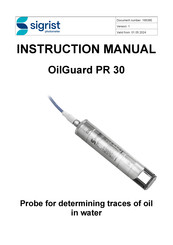 Sigrist OilGuard PR 30 Instruction Manual