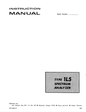 Tektronix 1L5 Instruction Manual