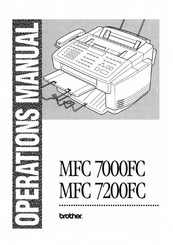 Brother MFC-7200FC Operation Manual