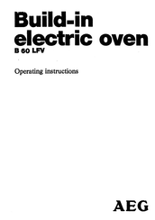 AEG B 60 LFV Operating Instructions Manual