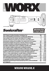 Worx Sonicrafter WX698 Series Original Instructions Manual