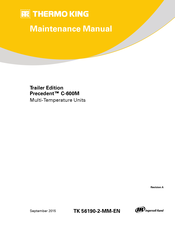 Ingersoll-Rand Thermo King Precedent C-600M Maintenance Manual