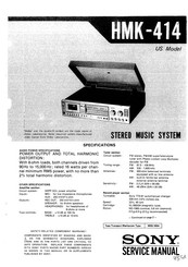 Sony HMK-414 Service Manual