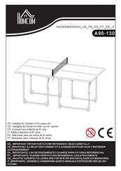 HOMCOM A90-130 Assembly Instructions Manual