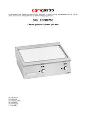 GGM gastro EBPB873B Quick Start Manual