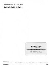 Tektronix 134 Instruction Manual