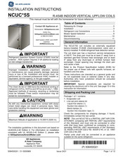 GE NCUC 5S Series Installation Instructions Manual