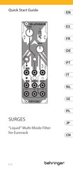 Behringer SURGES Quick Start Manual