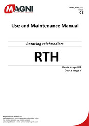 Magni RTH 5.18 Use And Maintenance Manual