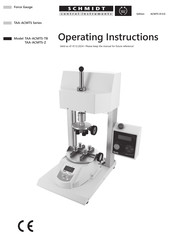 Schmidt IMADA TAA-ACMTS-Z Operating Instructions Manual