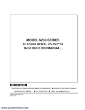 Boonton 5230 Series Instruction Manual