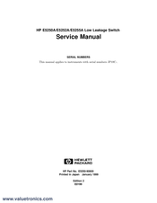 HP E5252A Service Manual