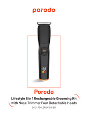 PORODO PD-LSR6N1GK-BK Manual