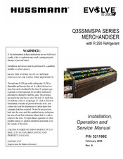 Hussmann EVOLVE Q3SSNM8SPA Installation, Operation And Service Manual