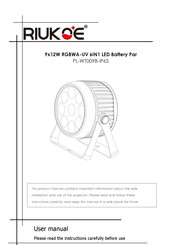 RIUKOE PL-WT009B-IP65 User Manual