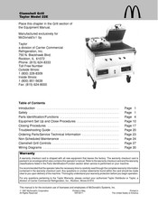 Taylor McDonald's 22E Manual