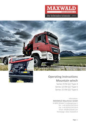 MAXWALD 9 EN G2 Series Operating Instructions Manual