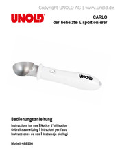 Unold CARLO 488990 Instructions For Use Manual