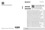 Sony Alpha 6100 Startup Manual