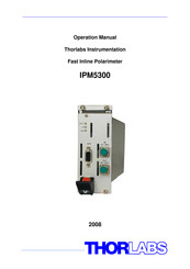 THORLABS IPM5300 Operation Manual