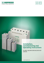 Hoppecke grid power VR X FT Design Installation, Commissioning And Operating Instructions