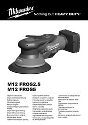 Milwaukee M12 FROS5 Original Instructions Manual