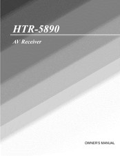 Yamaha htr-5890 Owner's Manual