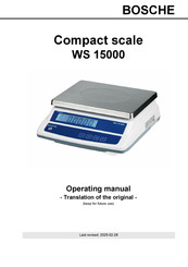 Bosche WS 15000-30 Operating Manual